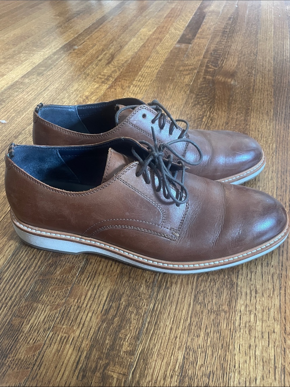 Cole Haan Brown Leather Derby Shoes